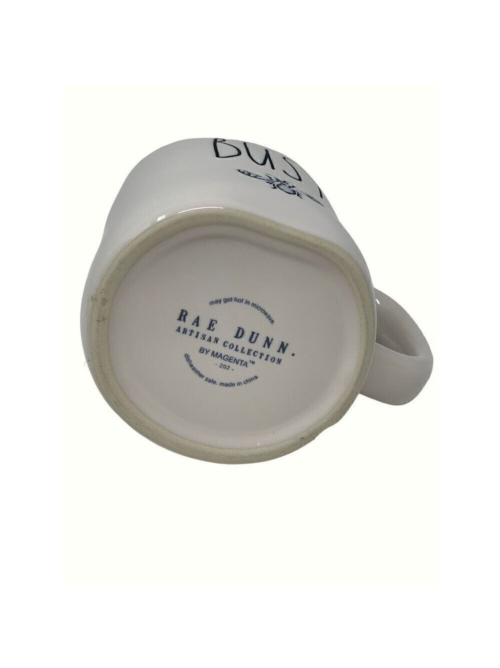Rae Dunn Busy Bee Mug Large Coffee Cup Ceramic Magenta LL Farmhouse Gift 16oz - Picture 6 of 8